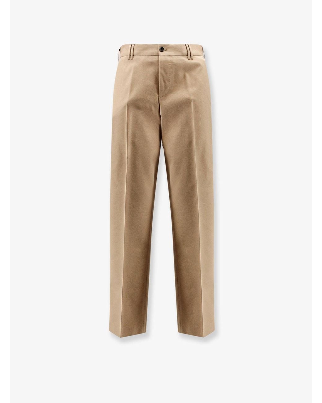 PT Torino Natural Michael Wool And Cotton Blend Trousers for men