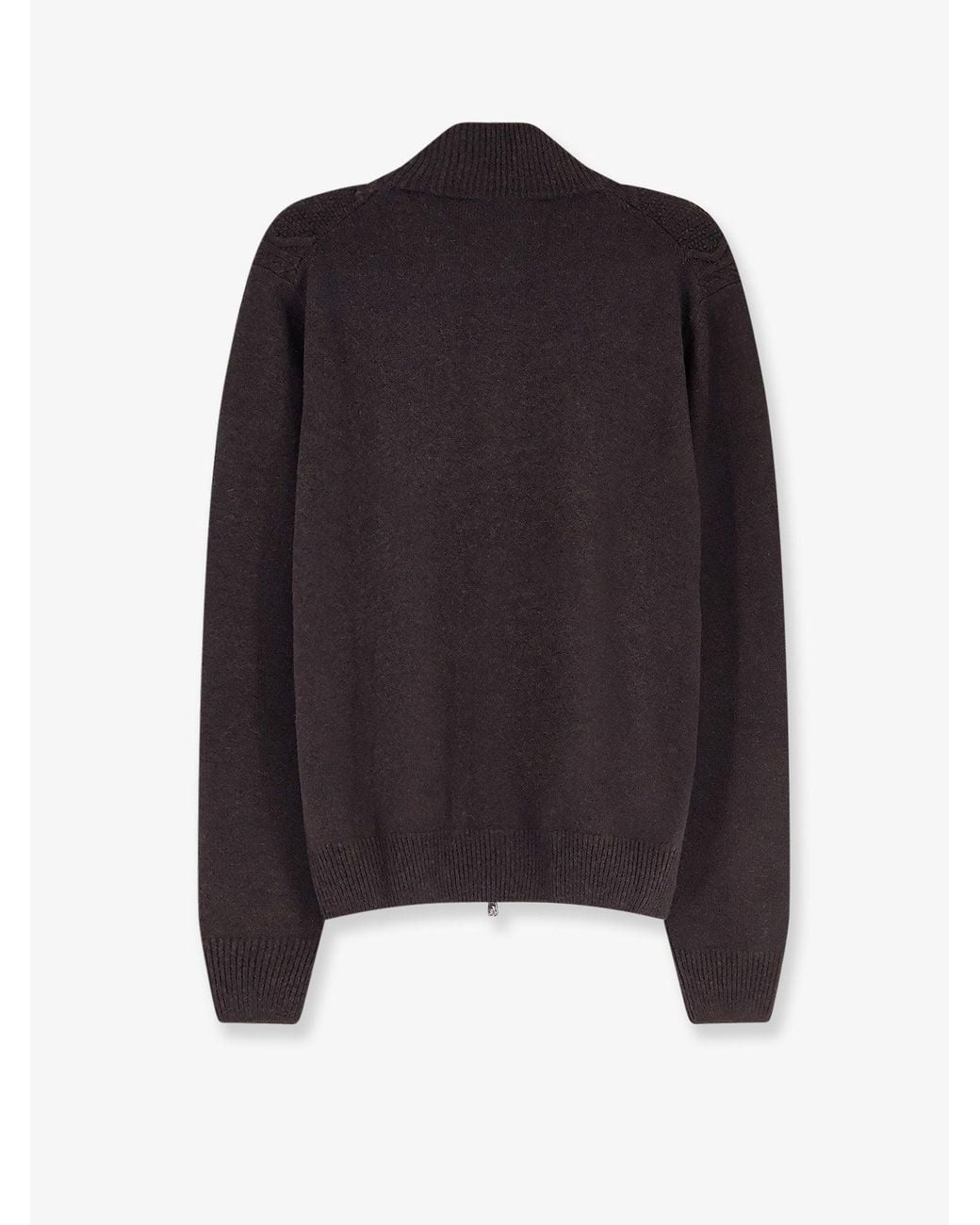 Corneliani Blue Wool And Cashmere Full-Zip Cardigan for men