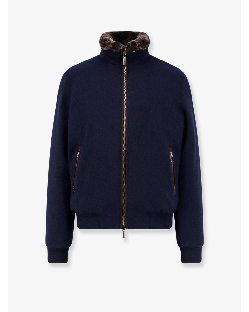Moorer Blue Bellati-Mrw Wool Jacket for men