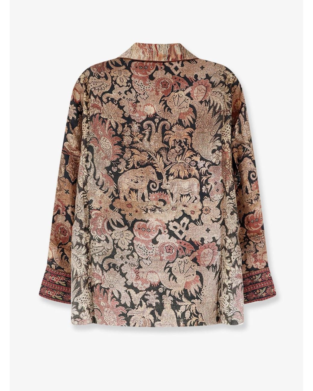 Pierre Louis Mascia Brown Silk Blazer
