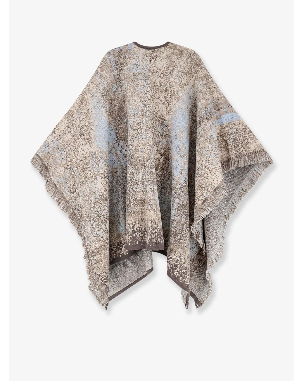 BYE Firenze White Wool Blend Cape
