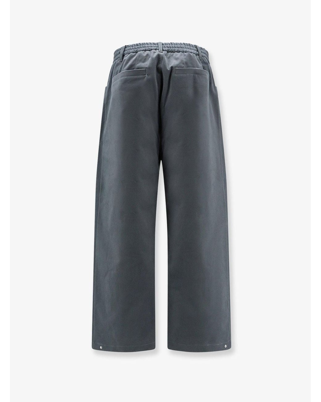 Laminar Blue Cotton Blend Trousers for men
