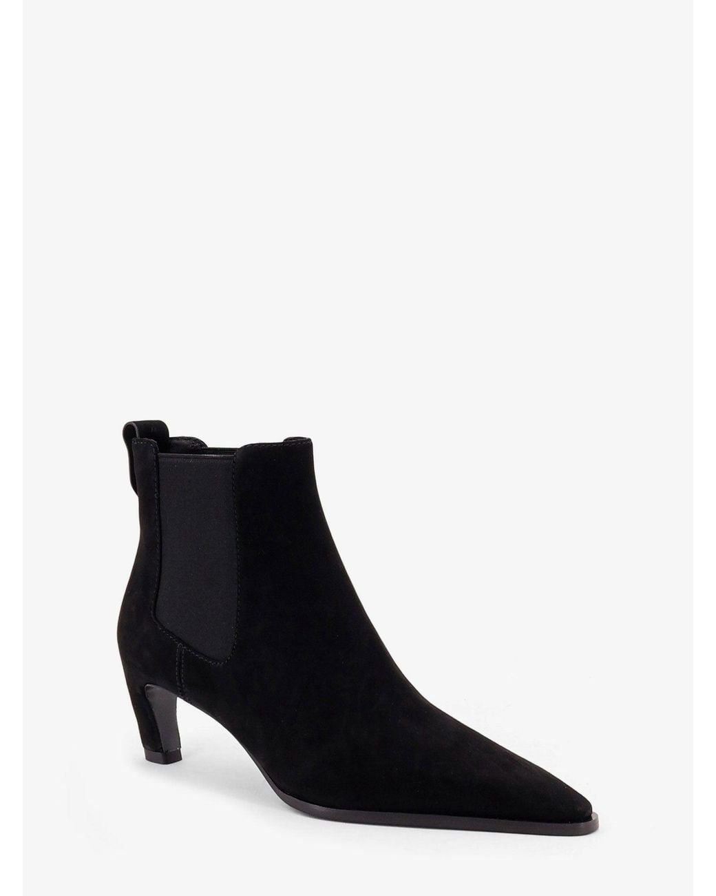 Tory Burch Black Romy Chelsea Leather Ankle Boots
