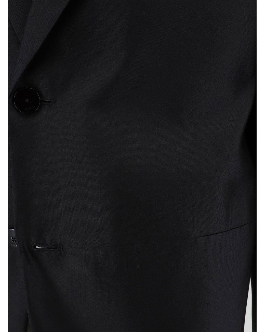 Gucci Blue Single-Breasted Silk Blazer for men