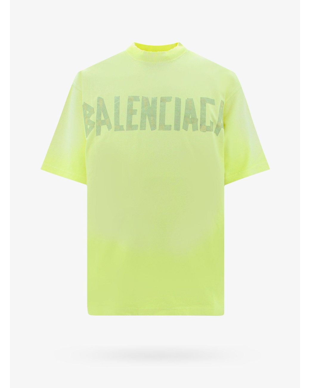 balenciaga t shirt mens yellow
