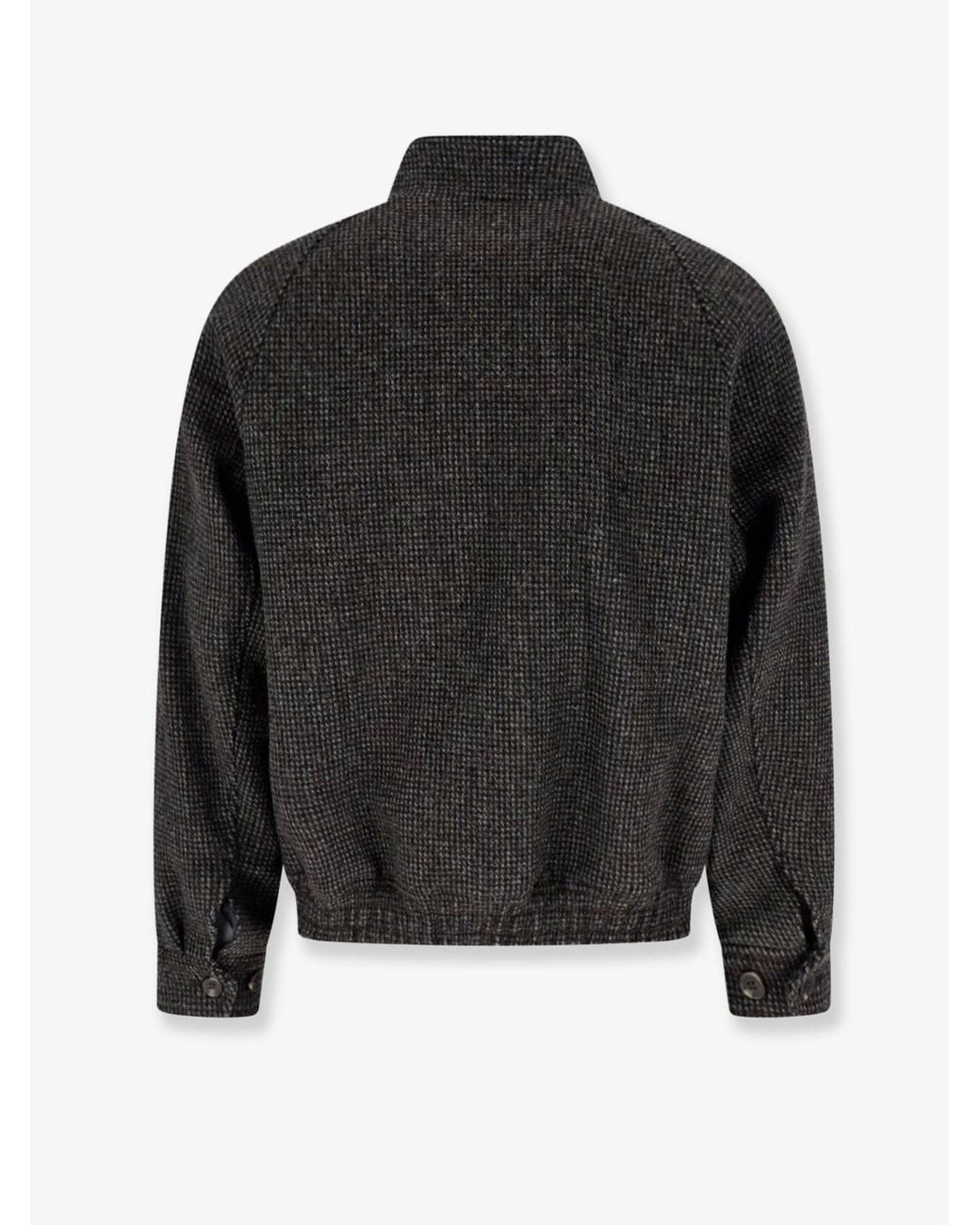DUNST Black Harrington Wool And Alpaca Jacket