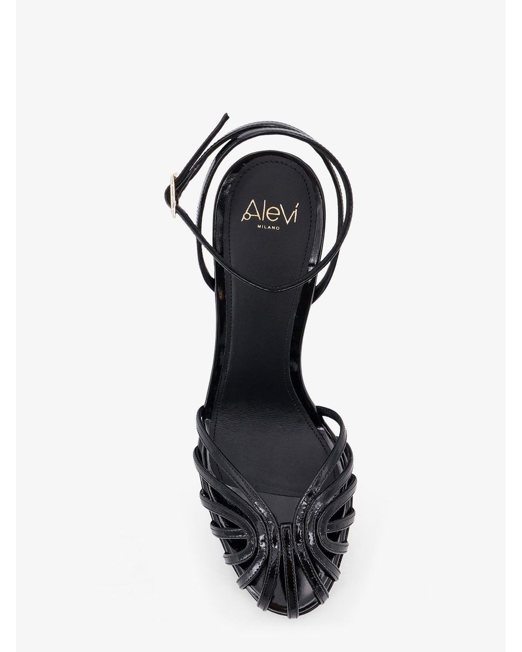 ALEVI Metallic Blake 95 Patent Leather Sandals