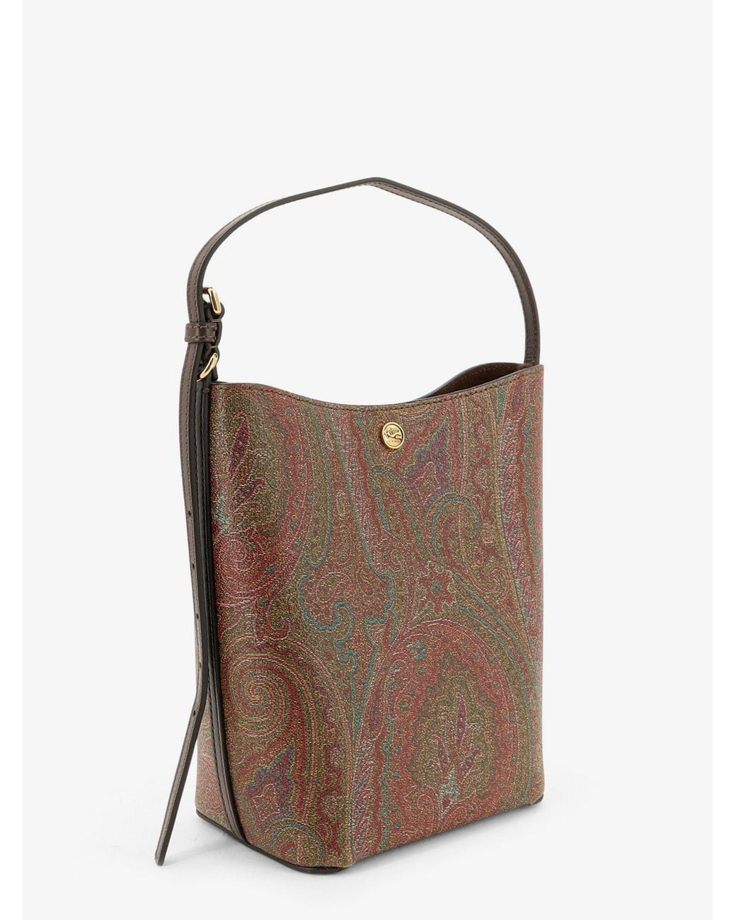 Etro Brown Essential Paisley Jacquard Handbag
