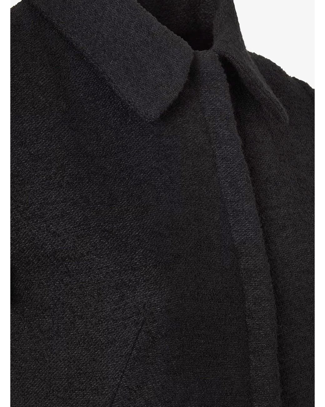 Fendi Black Wool Blend Long Dress