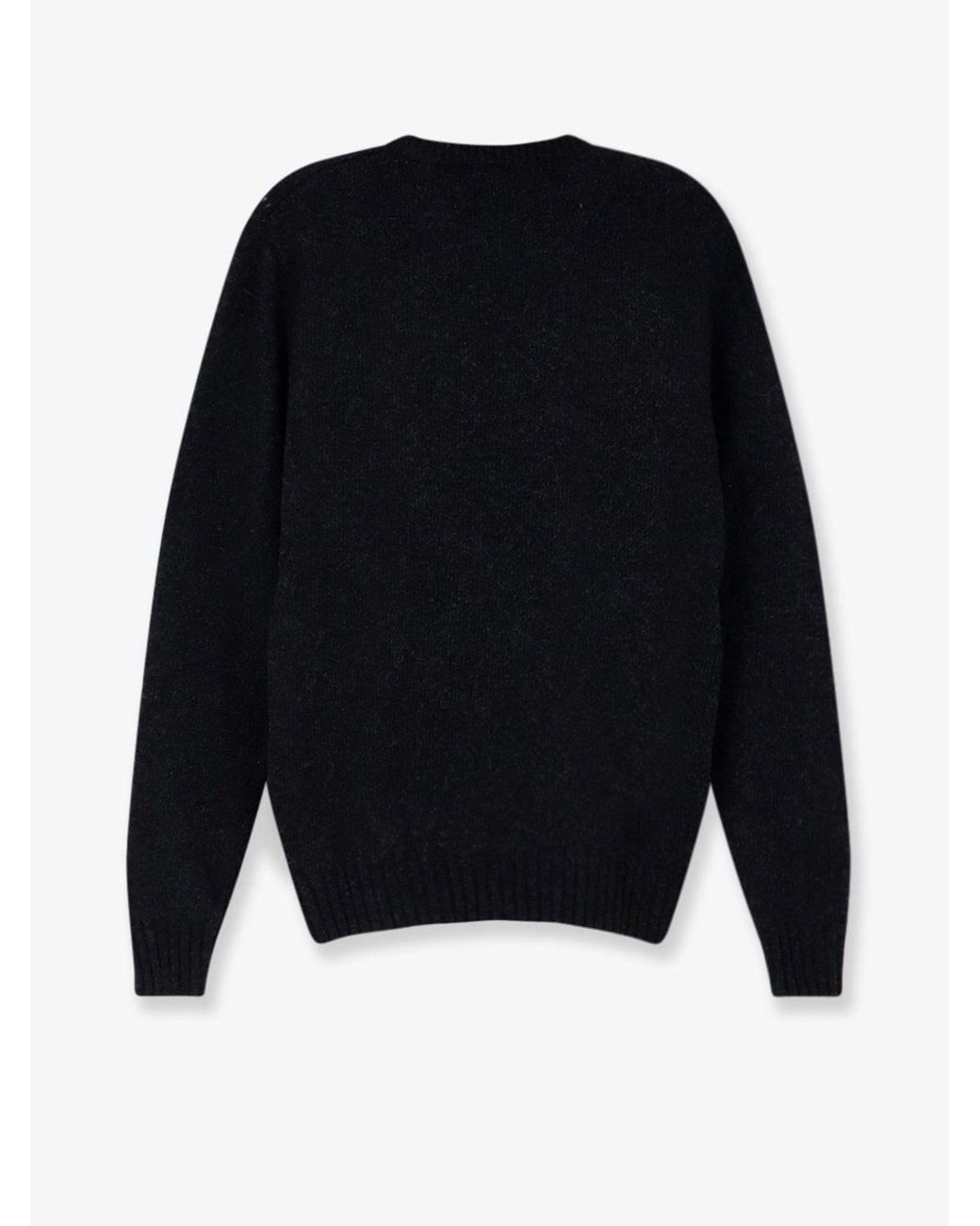 Alpha Studio Blue Wool-Blend Crew-Neck Sweater for men