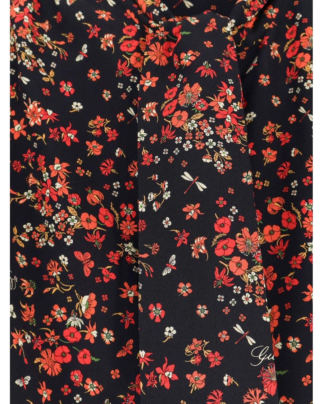 Gucci Red Printed Silk Shirt