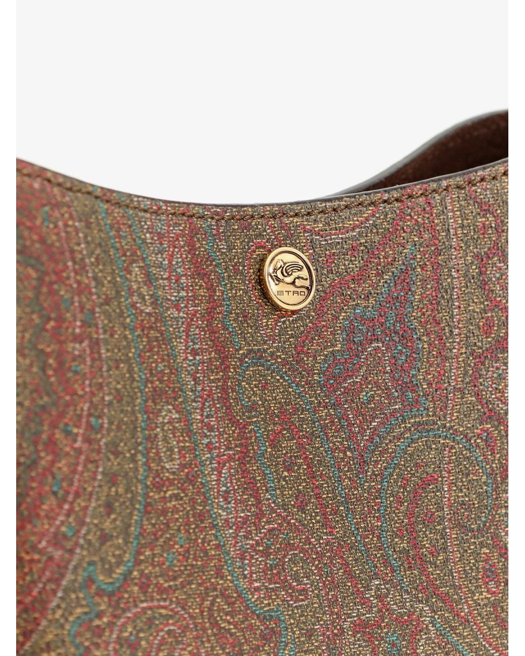 Etro Brown Essential Paisley Jacquard Handbag