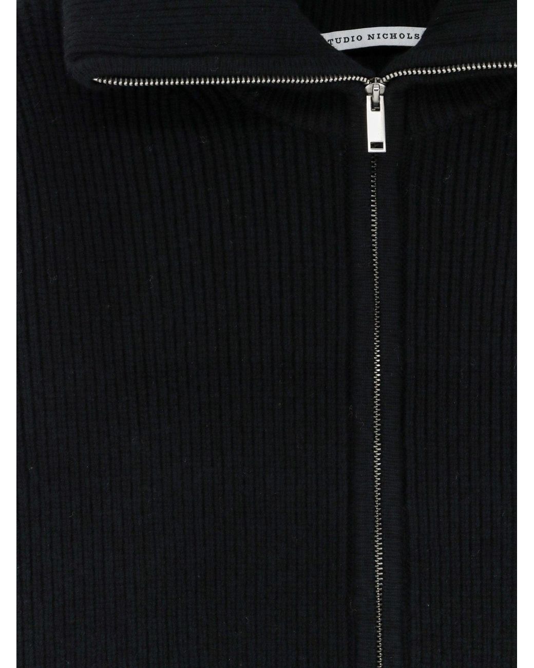 Studio Nicholson Blue Sandos Extrafine Merino Wool Cardiga for men