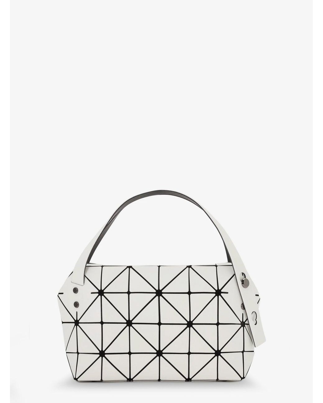 Issey Miyake White Boston Pvc Handbag