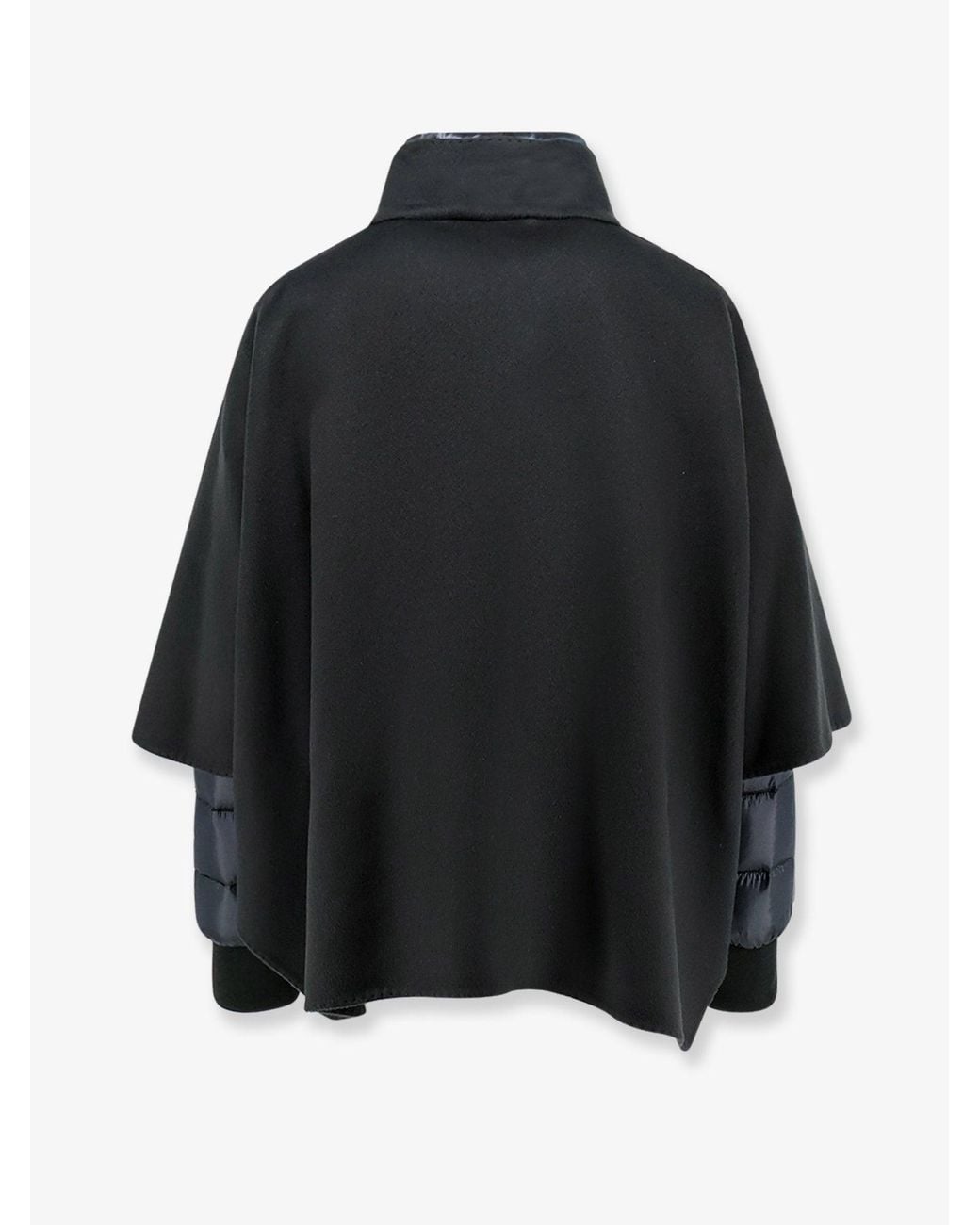 Moorer Black Resia-Cwr Down Jacket With Removable Cape