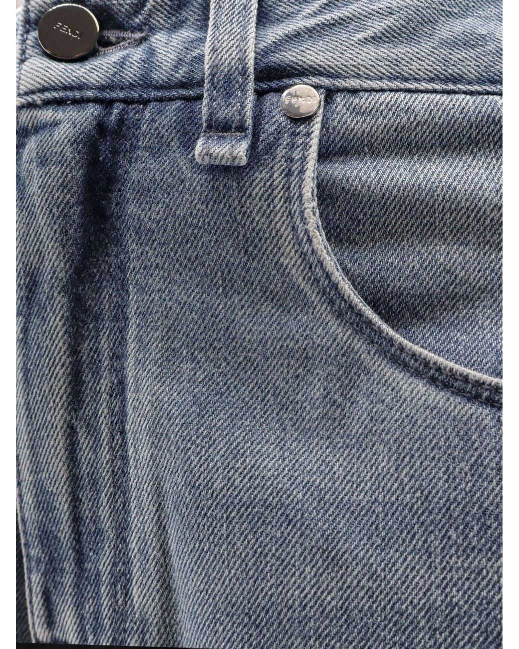 Regular Five Pockets Jeans-Uomo di Fendi in Blue da Uomo