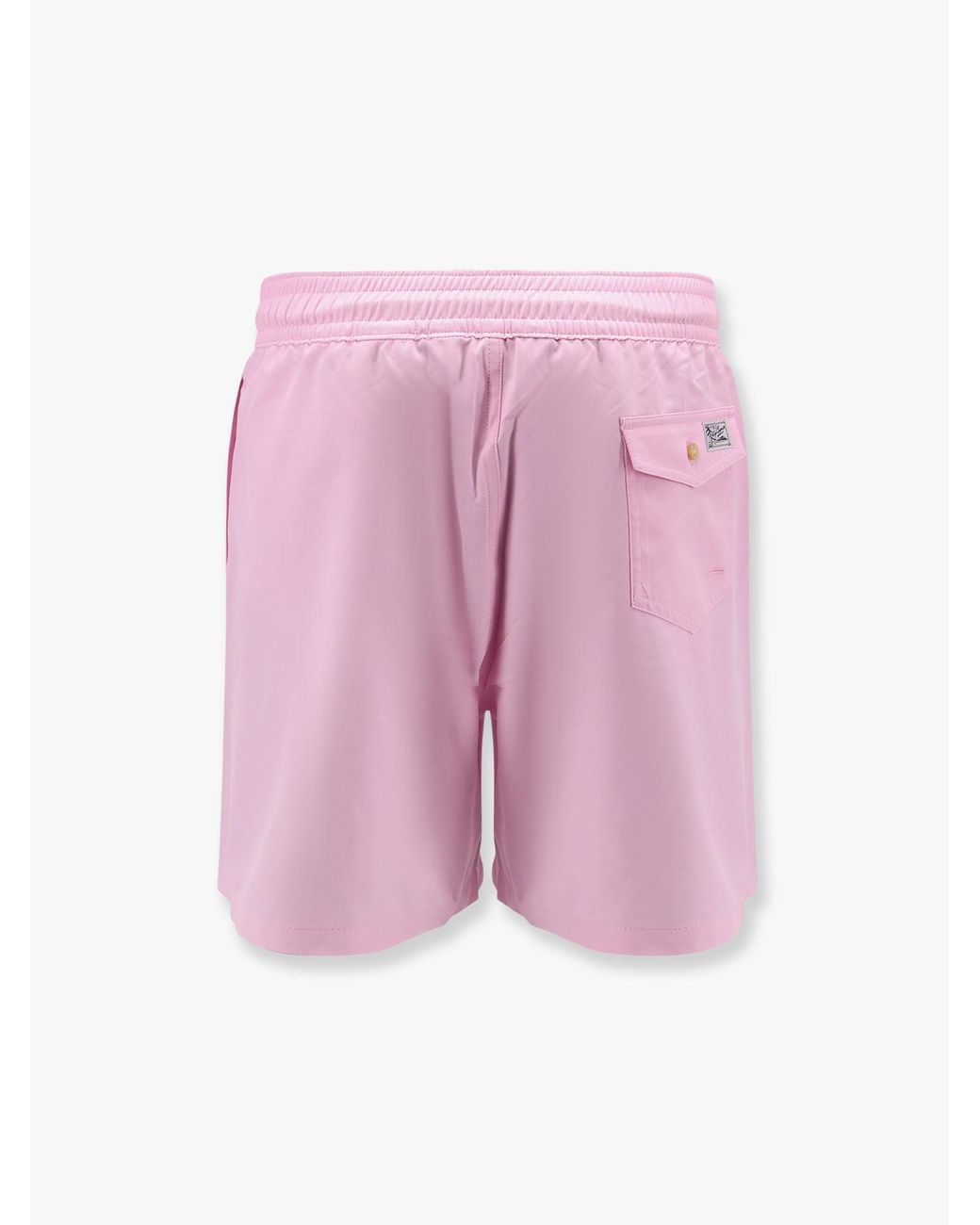 Polo Ralph Lauren Pink Nylon Swim Trunk With Logo Embroidery for men