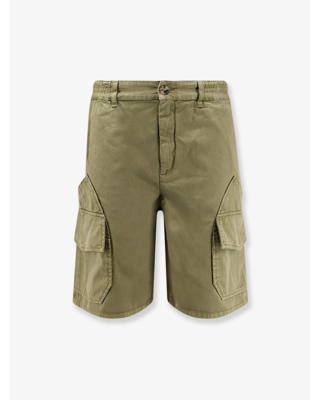 Loewe Green Paulas Ibiza Cotton Cargo Bermuda Shorts for men