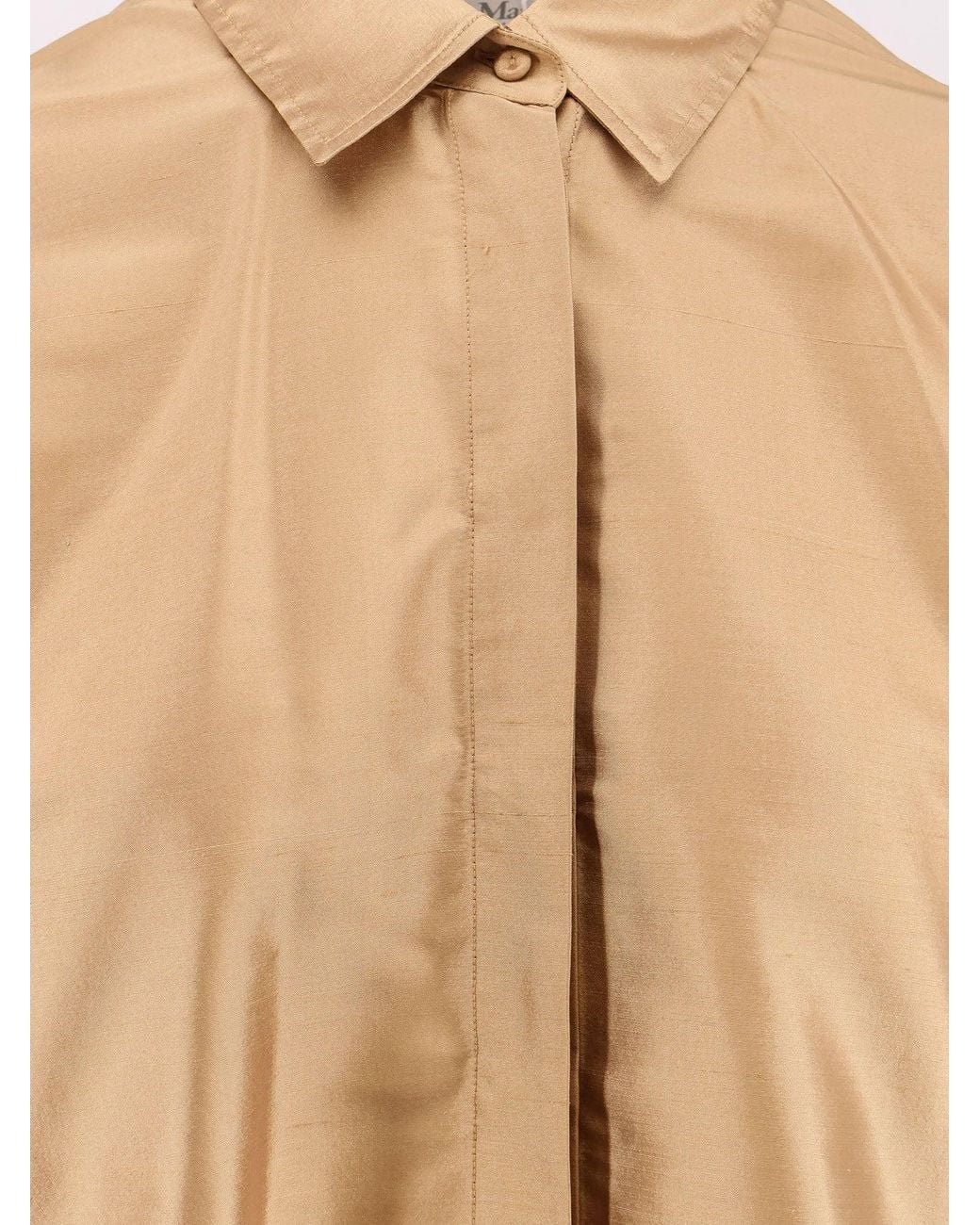 Max Mara Natural Scalata Shantung Shirt