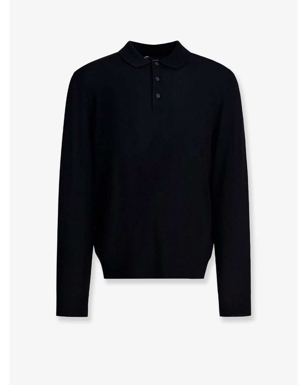 Vince Blue Merino Wool Polo Shirt Sweater for men