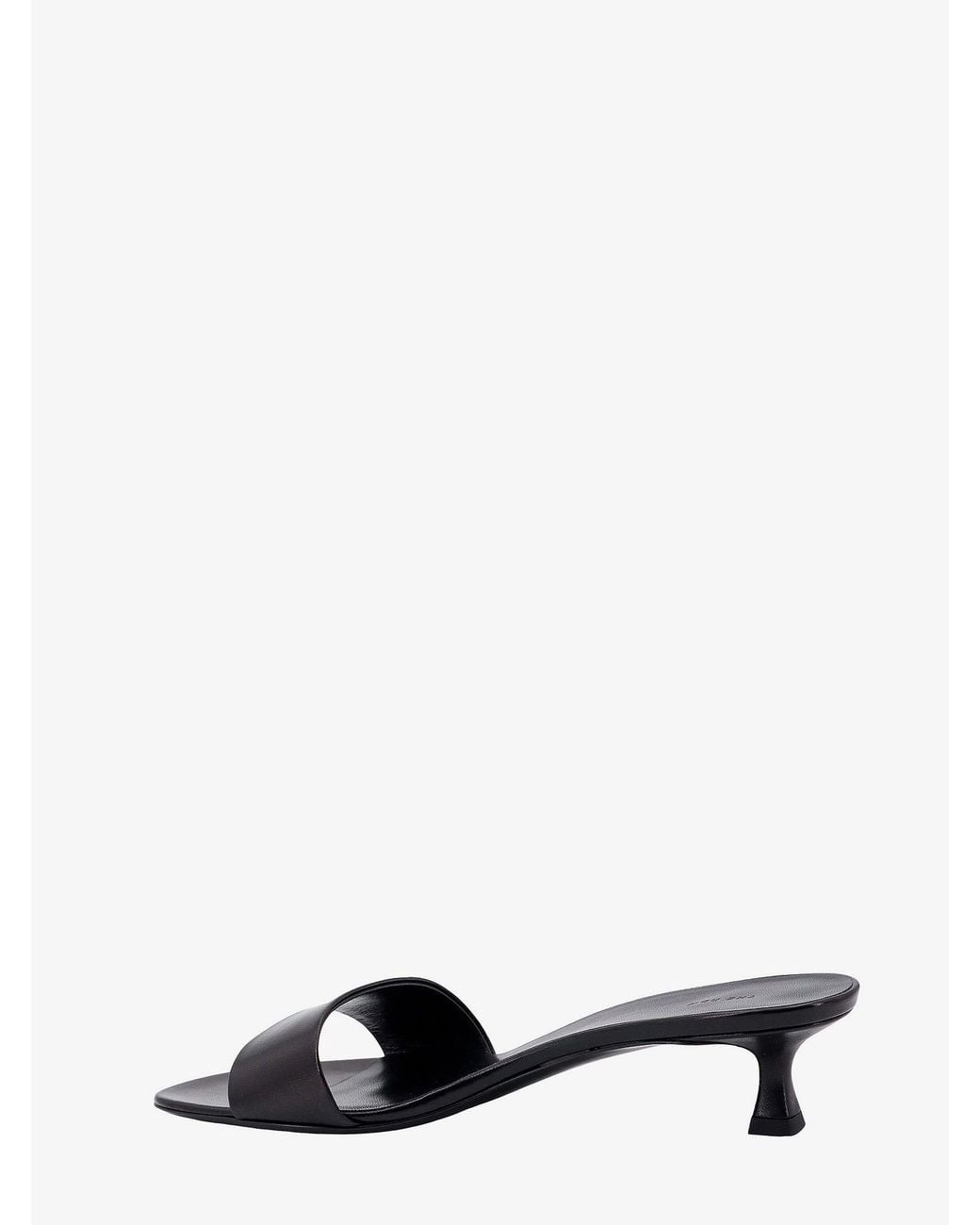 The Row White Leather Sandals