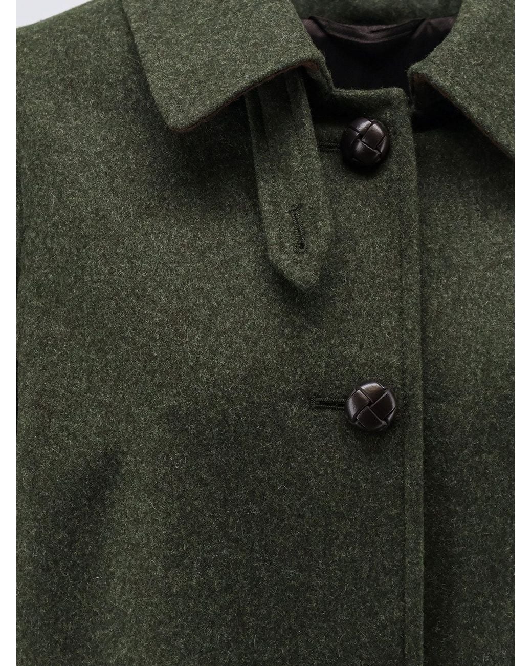 Schneiders Green Geraldine Virgin Wool Loden Coat