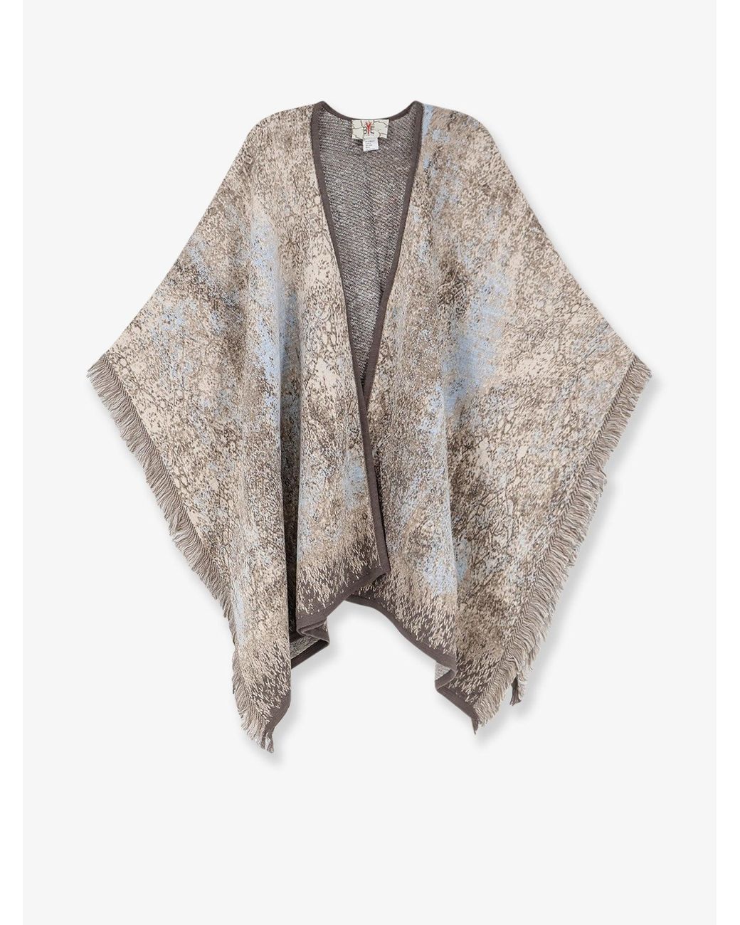 BYE Firenze White Wool Blend Cape