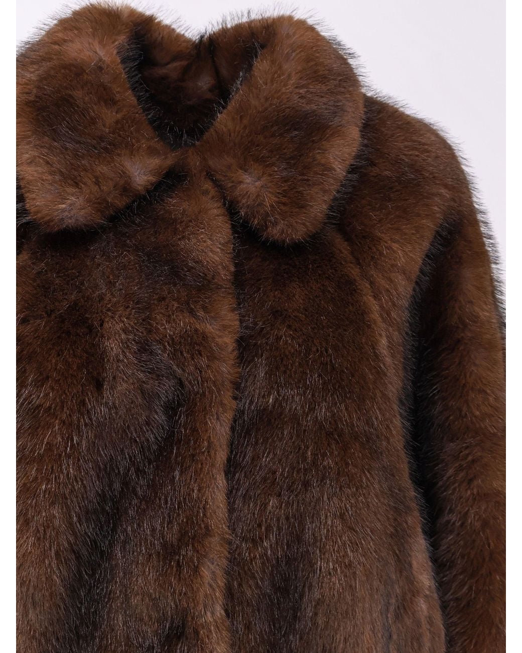 VALENTINI 1972 Brown Eco-Sable Fur Jacket