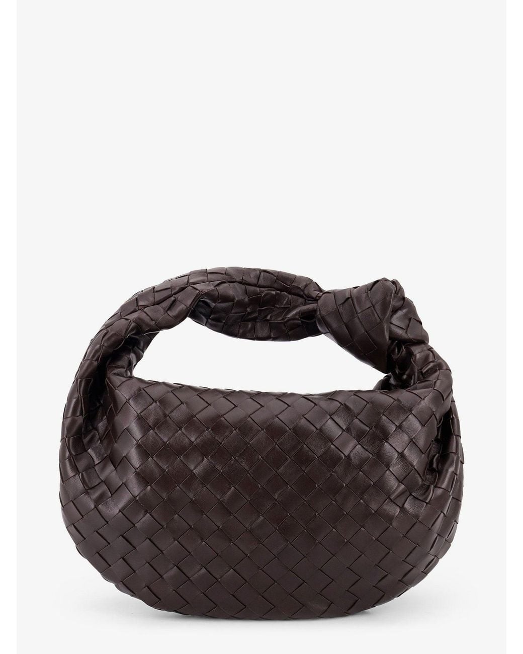 Bottega Veneta Black Jodie Small Leather Handbag With Intrecciato Motif