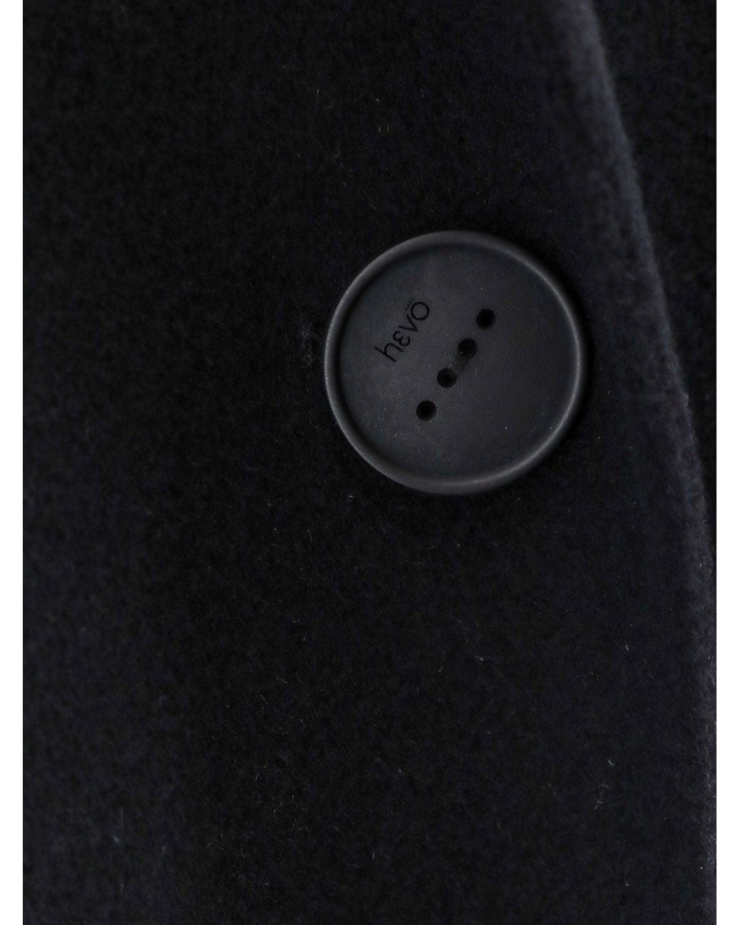 Hevò Black Lamiedolimpia Wool Coat