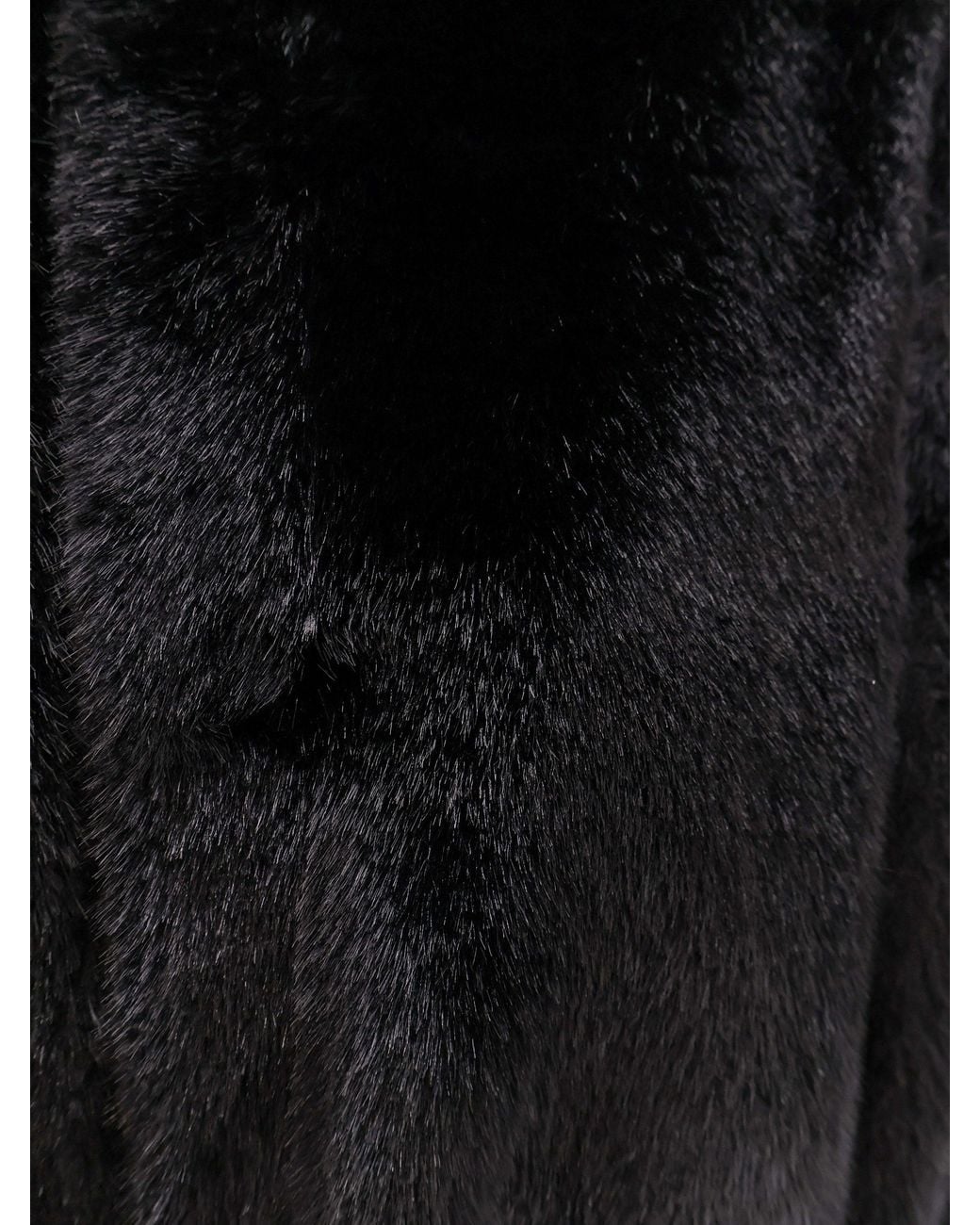 VALENTINI 1972 Black Faux Mink Jacket