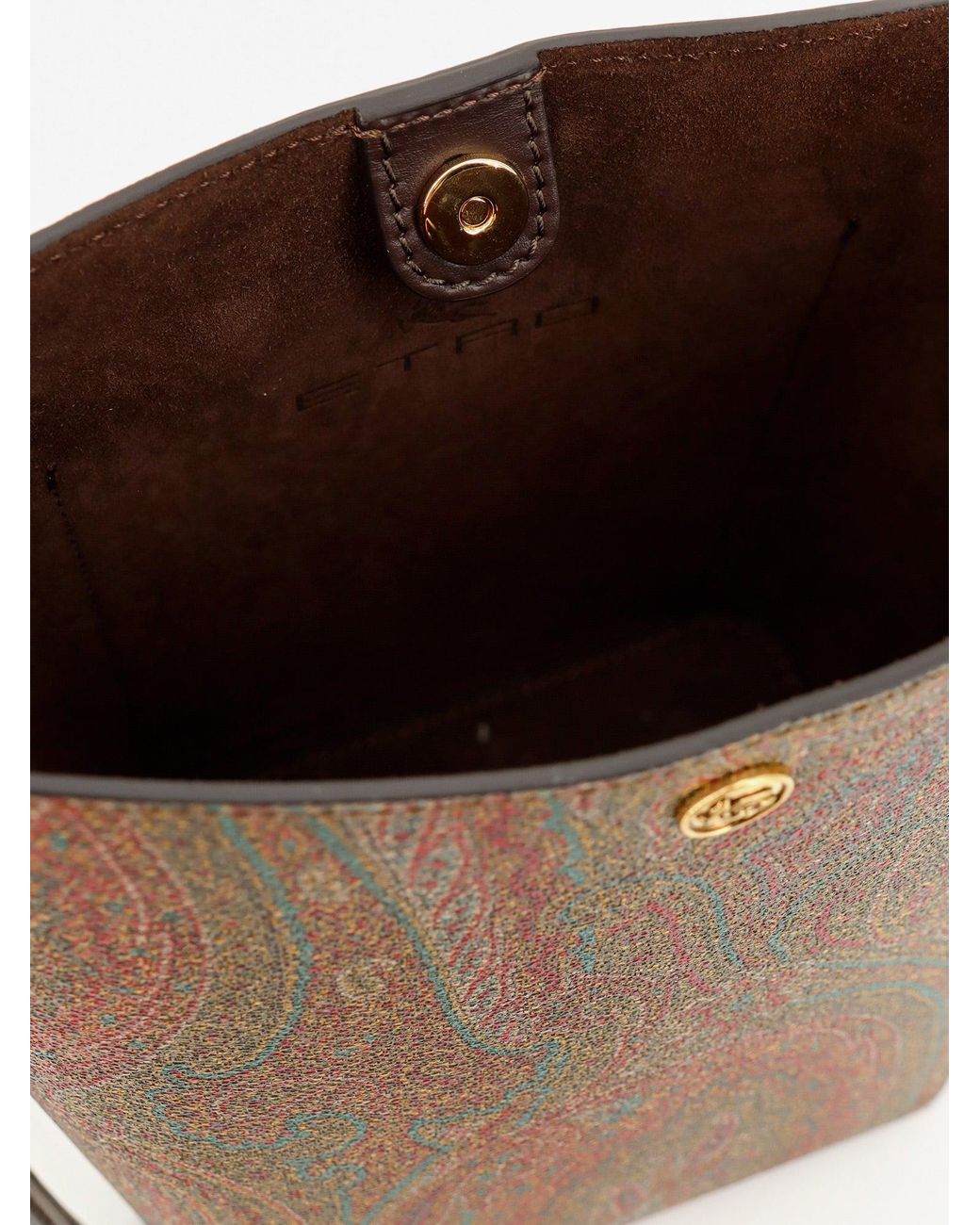 Etro Brown Essential Paisley Jacquard Handbag