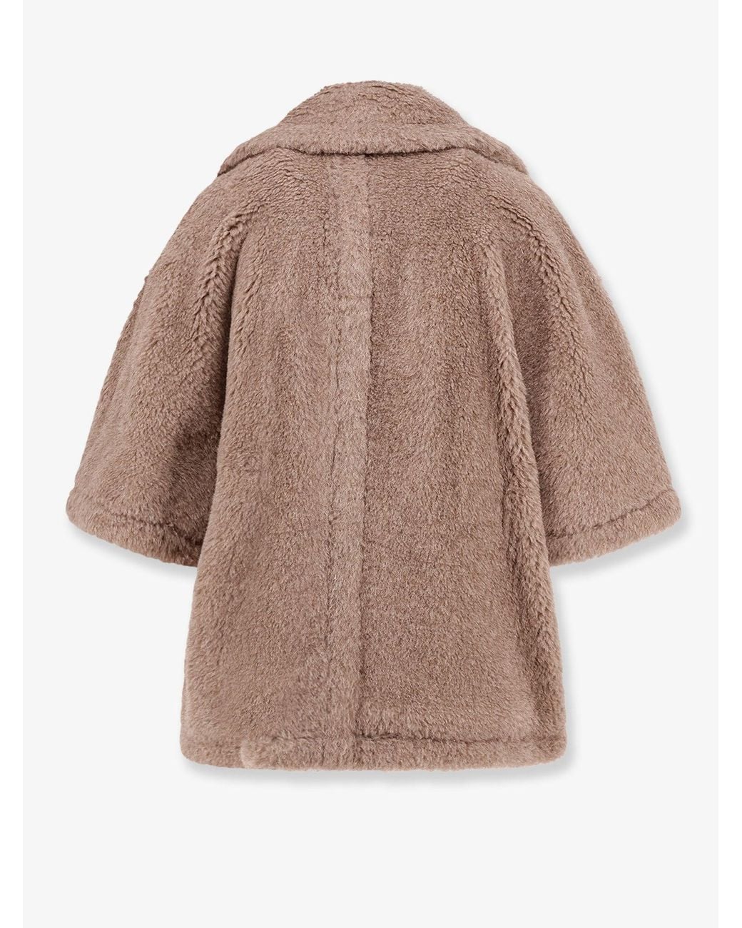 Max Mara Brown Mxapavido 4 Alpaca, Cashmere And Silk Cape