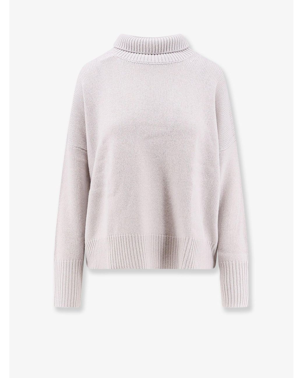 Lisa Yang White Heidi Cashmere Turtleneck
