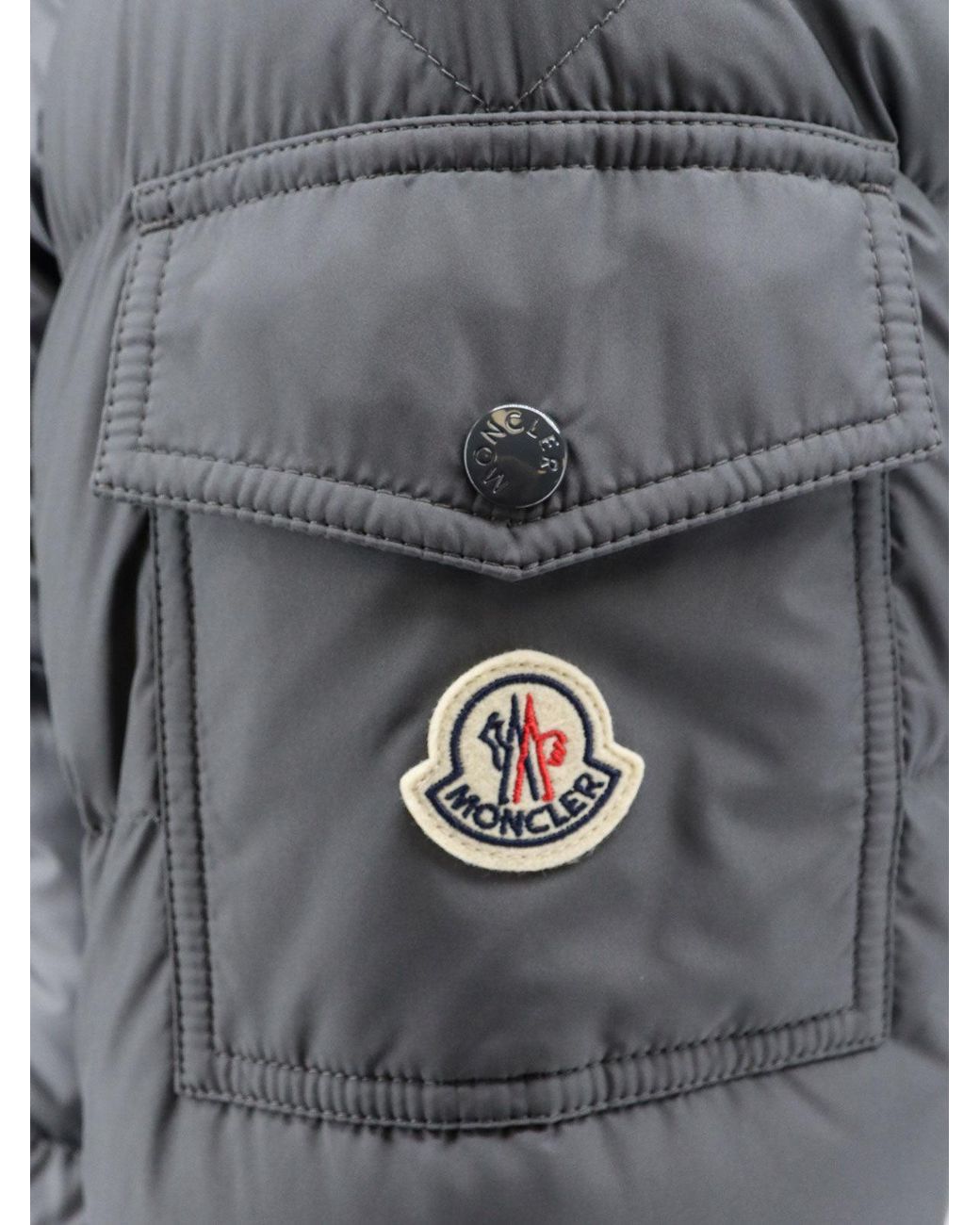 Moncler Gray Maya Recycled Polyester Down Jacket for men