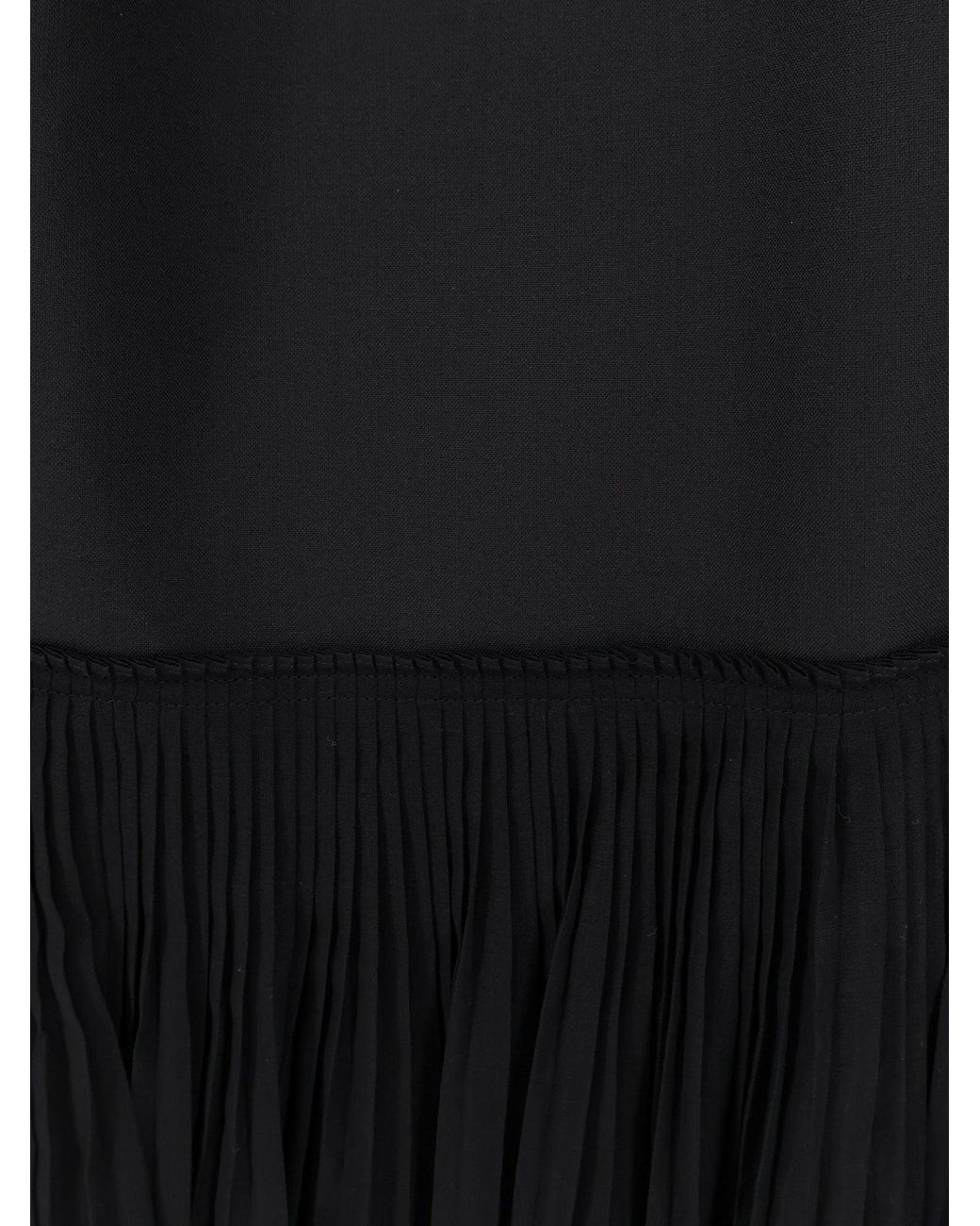 Rohe Black Pleated Long Dress
