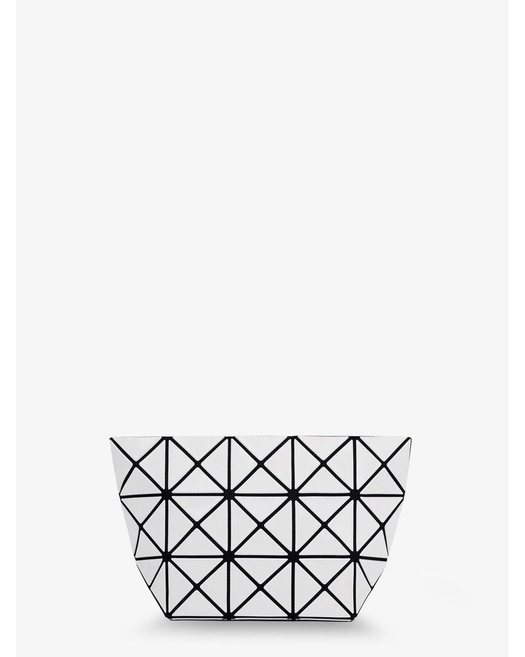 Issey Miyake White Prism Pvc Pouch