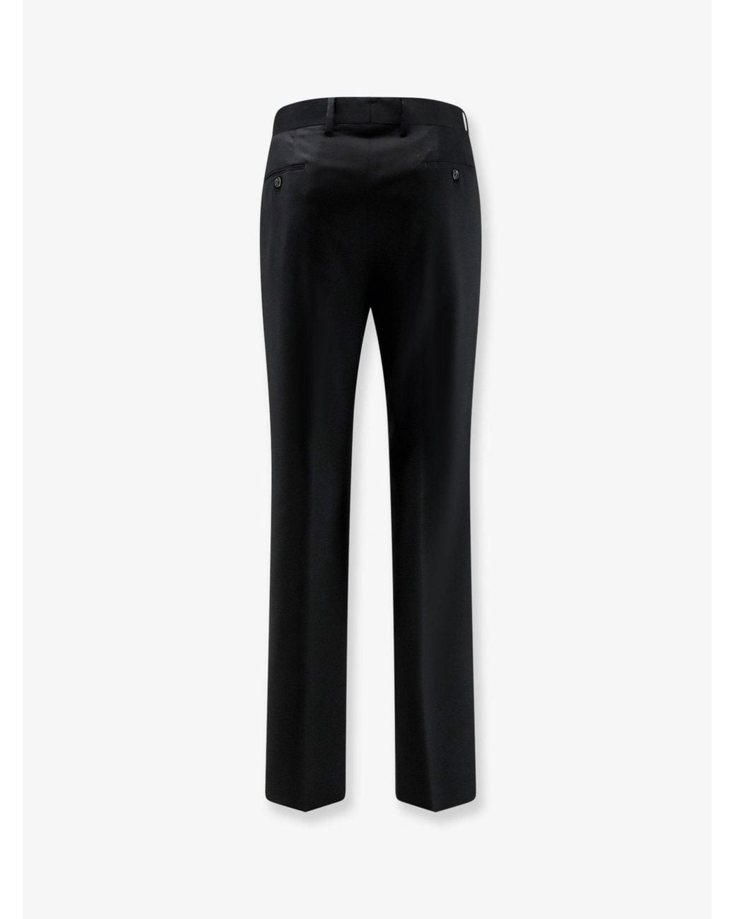 Lardini Black Wool Trousers for men