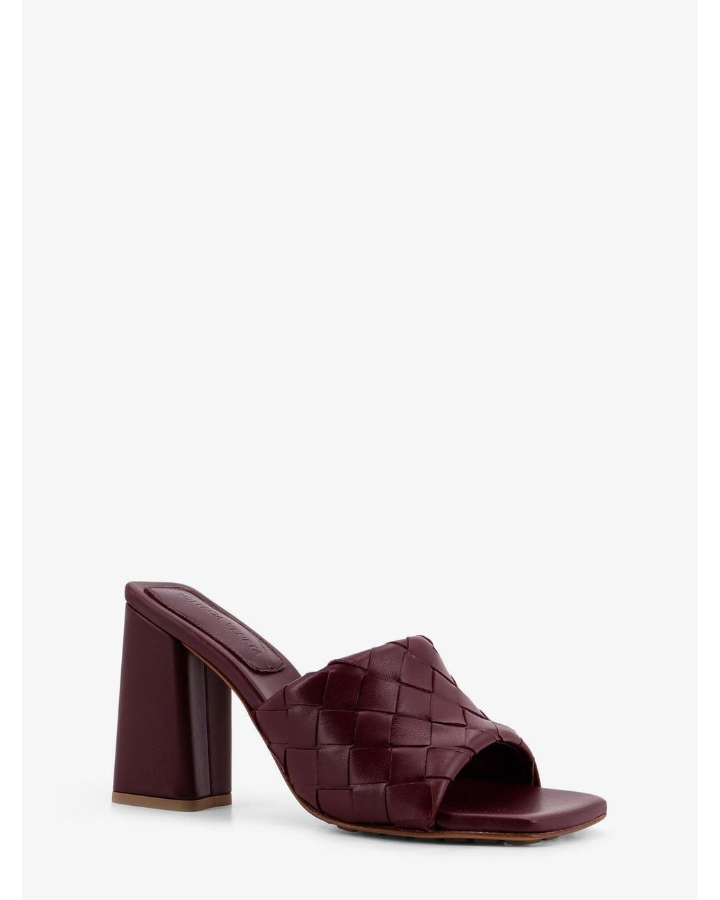 Bottega Veneta Purple Parco Leather Sandals