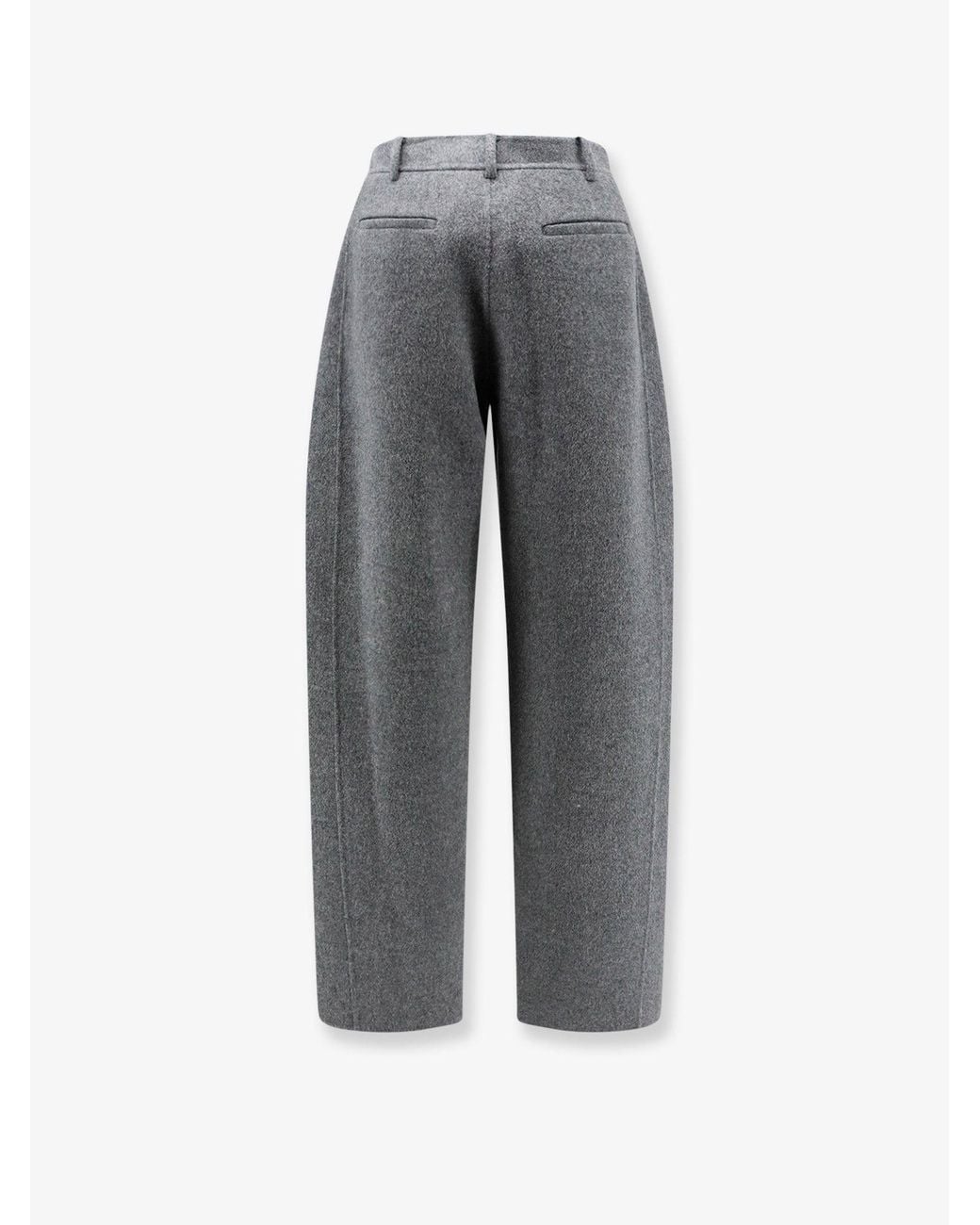 R2W Gray Wool And Cashmere Trousers