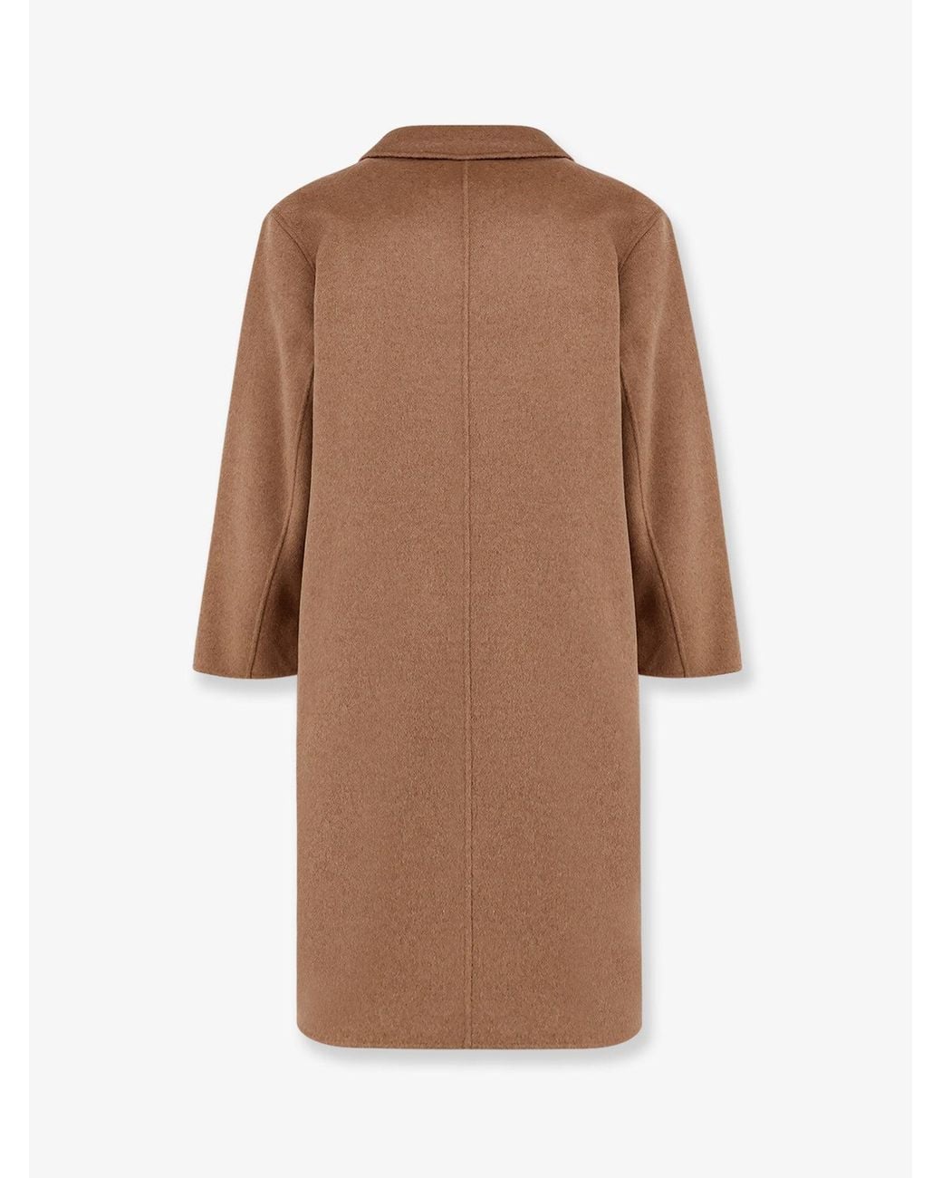 Amaranto Brown Wool And Cashmere Blend Coat for men