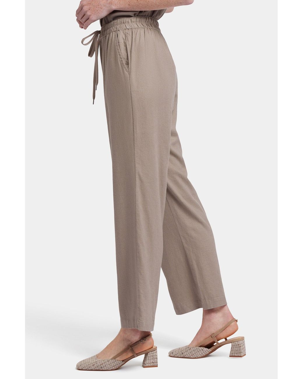 NYDJ Natural Relaxed Drawstring Pull-on Pants