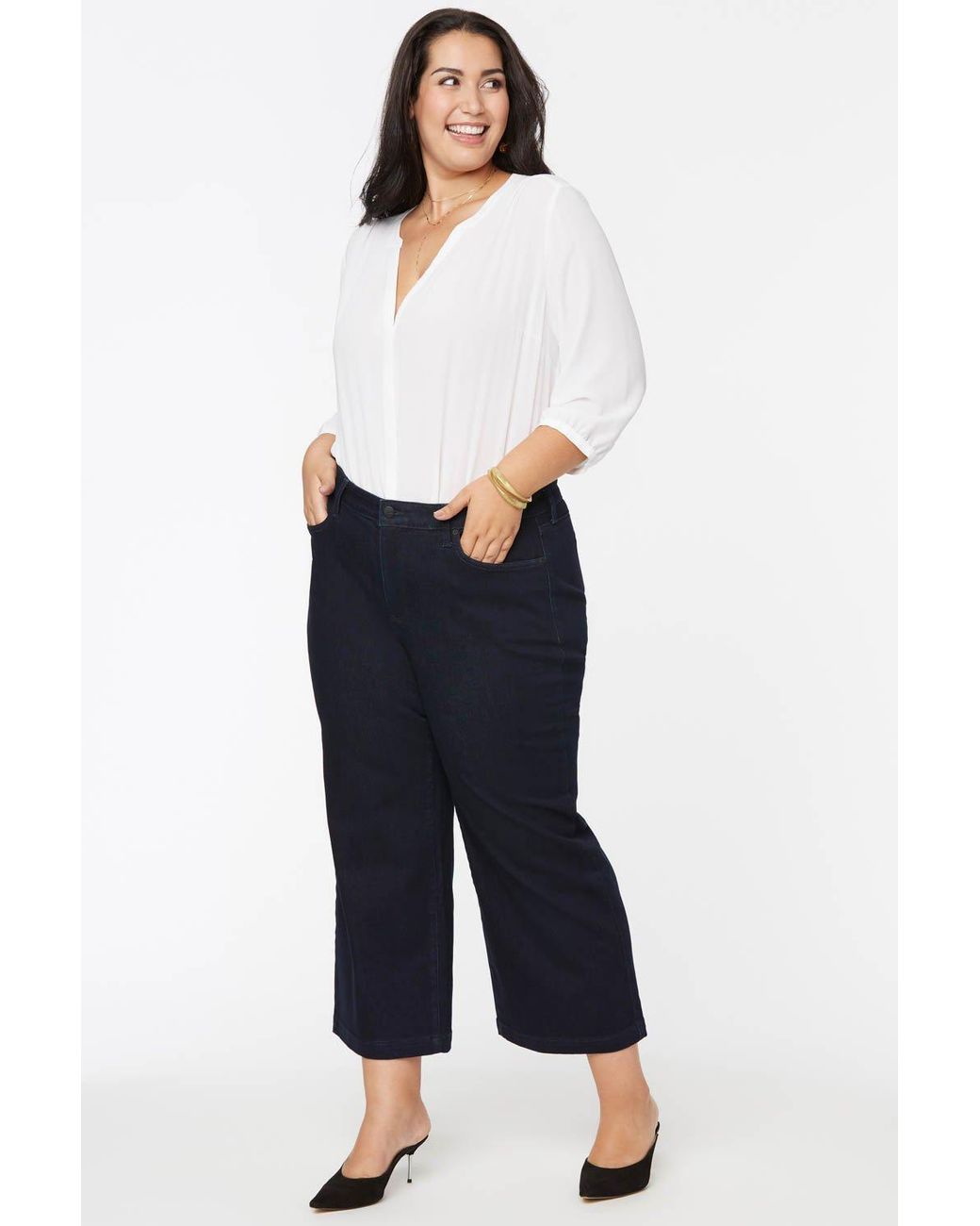 nydj teresa wide leg jeans
