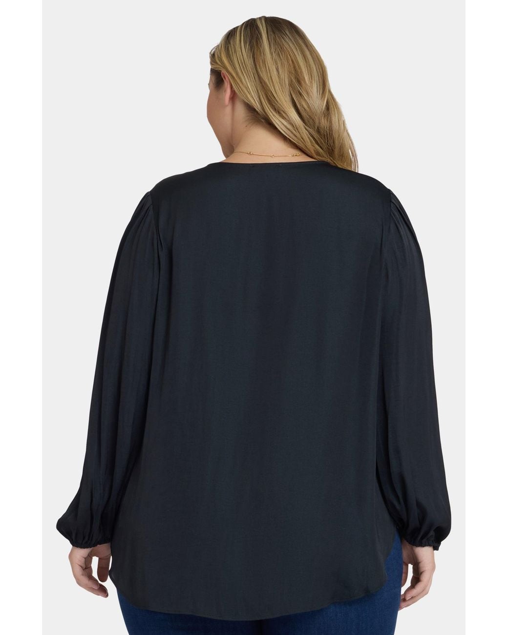 NYDJ Blue Elsie Blouse