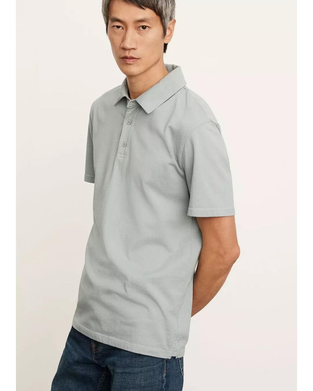 Vince Cotton Garment Dye Short Sleeve 