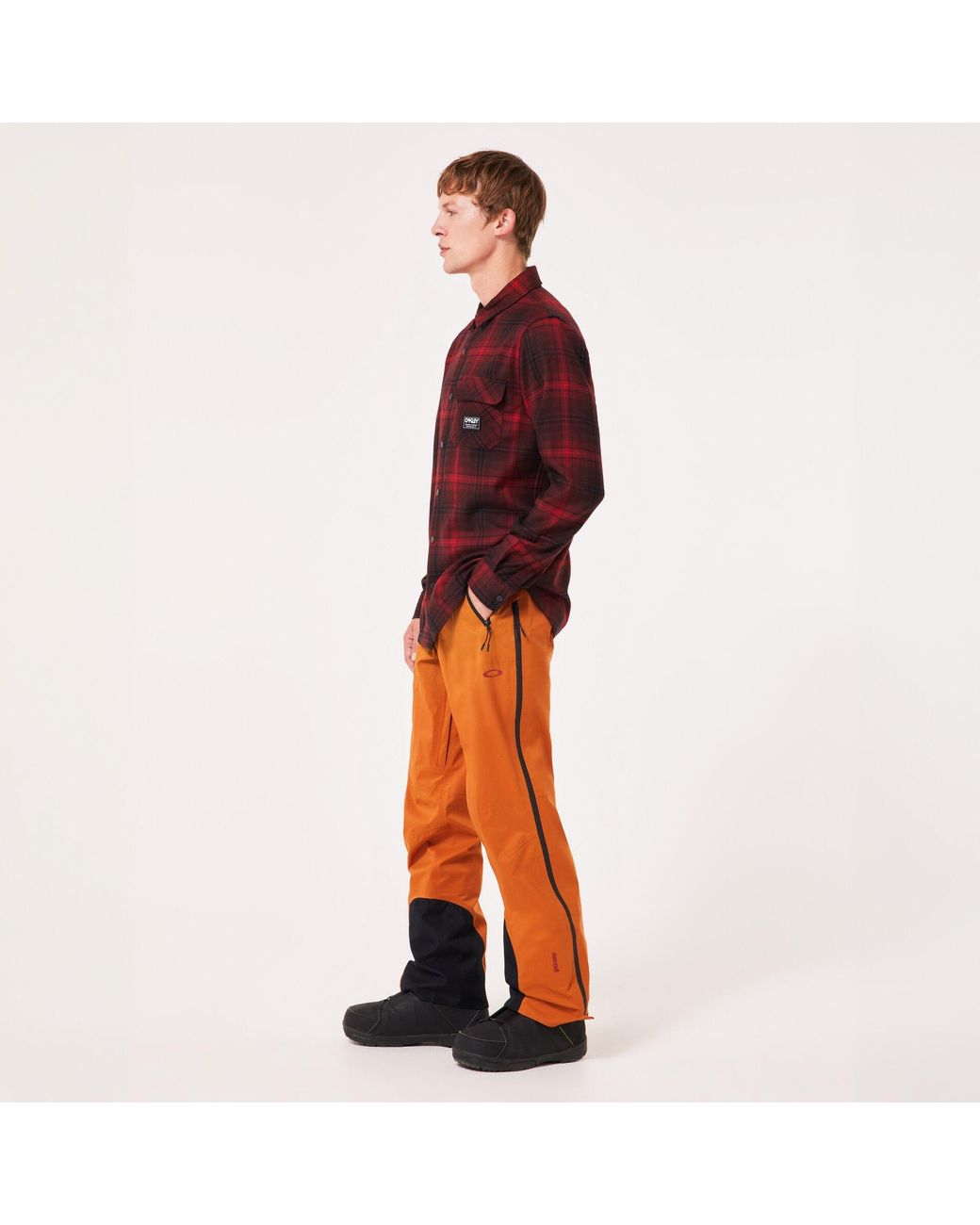 Oakley Red Butter Flannel Shirt - Color: Black for men