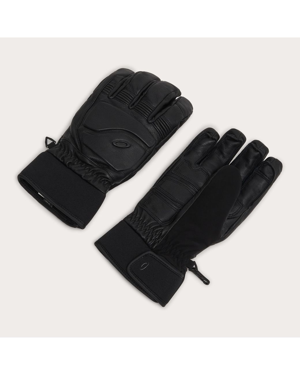 Oakley Black Peak Leather Gloves for men