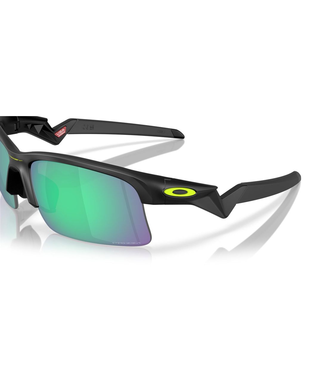 Oakley Green Capacitor (youth Fit) Court Collection Sunglasses - Color: Black for men