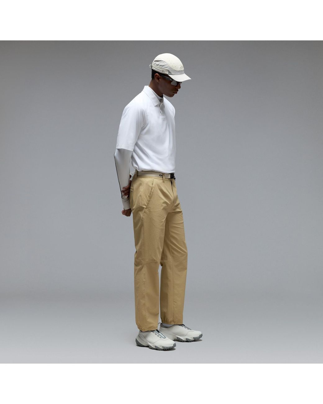 Oakley White C1 Sonic Weld Polo for men