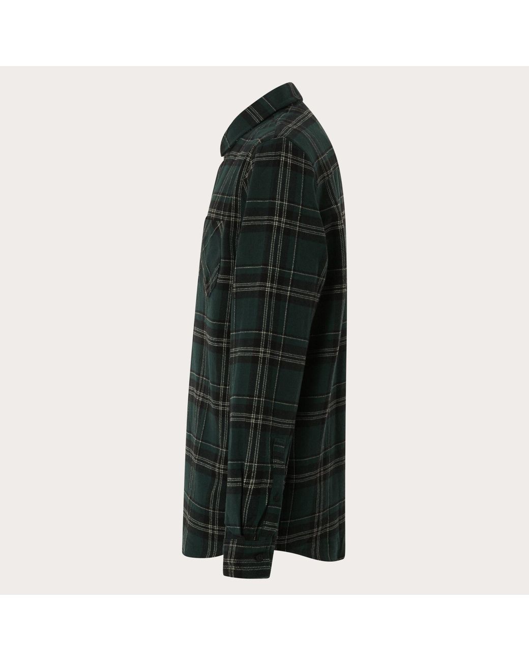 Oakley Podium Plaid Ls Flannel - Color: Black/green for men